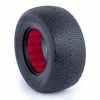 AKA PRODUCTS, INC. 1/10 Short Course Typo Wide, Rear Clay Mount Tires with Red Insert: Slash 2WD for Tires & Wheels