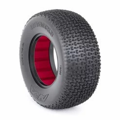 AKA PRODUCTS, INC. 1/10 Cityblock 3 Wide SSLW Short Course Tires with Red Insert (2) for Tires & Wheels