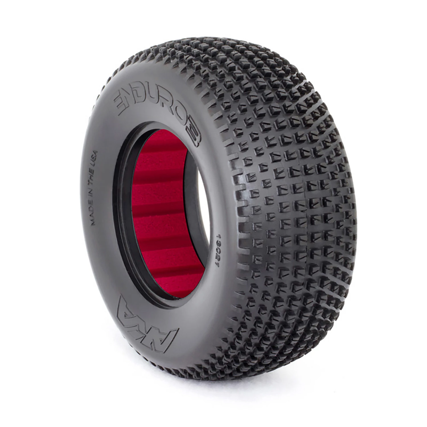 AKA PRODUCTS, INC. 1/10 Enduro 3 Wide SSLW Short Course Tires with Red Insert (2) for Tires & Wheels