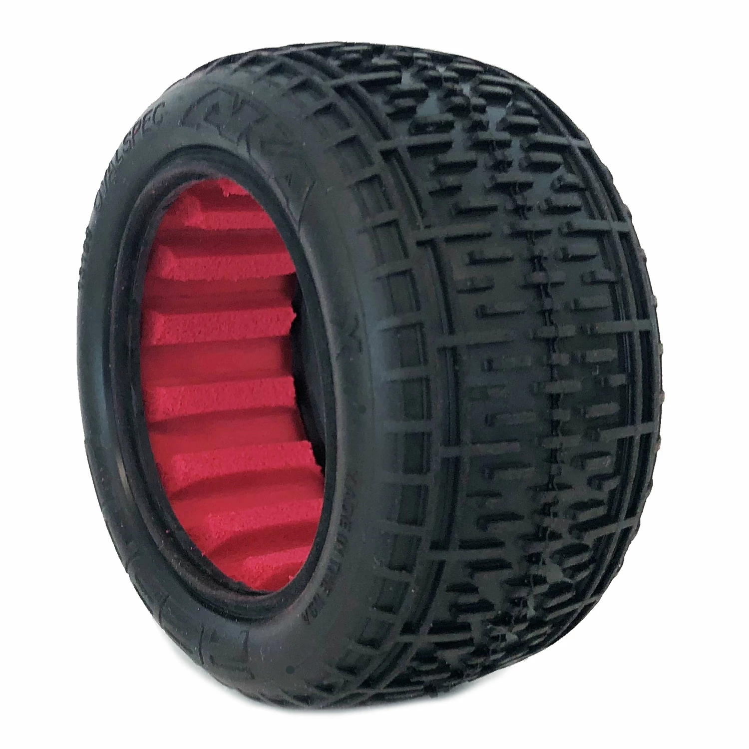AKA PRODUCTS, INC. 1/10 Rebar Rear Tires, Super Soft with Red Inserts (2): Buggy for Tires & Wheels