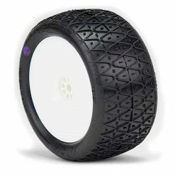 AKA PRODUCTS, INC. 1:10 2.2 Cross Link Buggy Rear Clay Pre mounted: White for Tires & Wheels