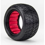 AKA PRODUCTS, INC. 1/10 Crosslink Rear 2.2 Tires, Clay with Red Inserts (2): Buggy for Tires & Wheels