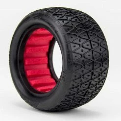 AKA PRODUCTS, INC. 1/10 Crosslink Rear 2.2 Super Soft Long Wear Tires, Red Inserts (2): Buggy for Tires & Wheels