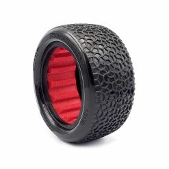 AKA PRODUCTS, INC. 1/10 Scribble Rear 2.2 Tires, Ultra Soft with Red Inserts (2): Buggy for Tires & Wheels