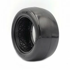 AKA PRODUCTS, INC. 1/10 Slick Rear 2.2 Tires, Clay with Red Inserts (2): Buggy for Tires & Wheels