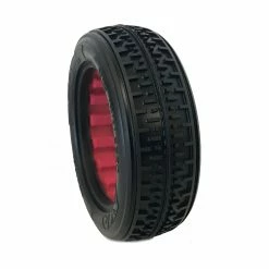 AKA PRODUCTS, INC. 1/10 Rebar Front 2WD Tires, Super Soft with Red Inserts: Buggy for Tires & Wheels