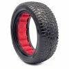 AKA PRODUCTS, INC. 1/10 Scribble Front 2WD 2.2 Tires, Soft Long Wear with Red Inserts (2): Buggy for Tires & Wheels