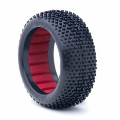 AKA PRODUCTS, INC. 1/8 I-Beam Soft Tires, Red Inserts (2): Buggy for Tires & Wheels