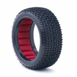 AKA PRODUCTS, INC. 1/8 Cityblock Soft Tires, Red Inserts (2): Buggy for Tires & Wheels