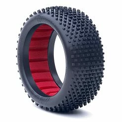 AKA PRODUCTS, INC. 1/8 Crossbrace Super Soft Long Wear Buggy Tires, Red Inserts (2) for Tires & Wheels