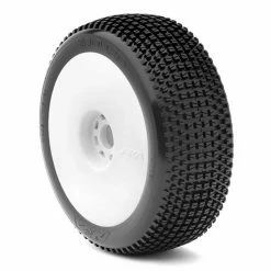 AKA PRODUCTS, INC. 1/8 Enduro Super Soft Long Wear Pre-Mounted Tires, Yellow EVO Wheels (2): Buggy for Tires & Wheels