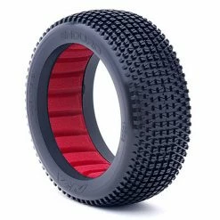 AKA PRODUCTS, INC. 1/8 Enduro Ultra Soft Tires, Red Inserts (2): Buggy for Tires & Wheels
