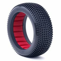 AKA PRODUCTS, INC. 1/8 Enduro Ultra Soft Tires, Red Inserts (2): Buggy for Tires & Wheels