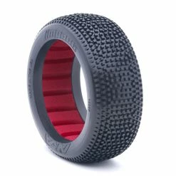 AKA PRODUCTS, INC. 1/8 Impact Ultra Soft Tires, Red Inserts (2): Buggy for Tires & Wheels