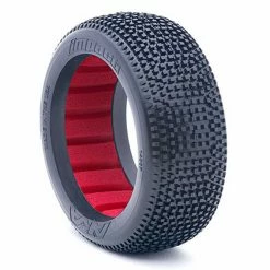 AKA PRODUCTS, INC. 1/8 Impact Soft Long Wear Tires, Red Inserts (2): Buggy for Tires & Wheels