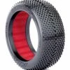 AKA PRODUCTS, INC. 1/8 Gridiron II Super Soft Tires, Red Inserts (2): Buggy for Tires & Wheels