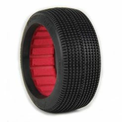 AKA PRODUCTS, INC. 1/8 Double Down Super Soft Long Wear Tires, Red Inserts (2): Buggy for Tires & Wheels