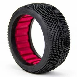 AKA PRODUCTS, INC. 1/8 Zipps Super Soft Long Wear Tires, Red Inserts (2): Buggy for Tires & Wheels