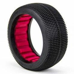 AKA PRODUCTS, INC. 1/8 Zipps Soft Tires, Red Inserts (2): Buggy for Tires & Wheels