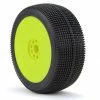 AKA PRODUCTS, INC. 1/8 Zipps Super Soft Long Wear Pre-Mounted Tires, Yellow EVO Wheels (2): Buggy for Tires & Wheels