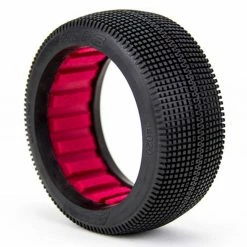 AKA PRODUCTS, INC. 1/8 Zipps Medium Long Wear Tires, Red Inserts (2): Buggy for Tires & Wheels