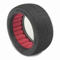 AKA PRODUCTS, INC. 1/8 P1 Super Soft Long Wear Tires, Red Inserts (2): Buggy for Tires & Wheels