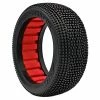 AKA PRODUCTS, INC. 1/8 2AB Medium Long Wear Tires, Red Inserts( 2): Buggy for Tires & Wheels