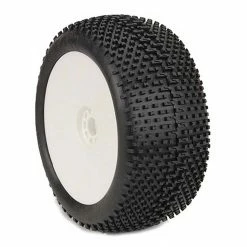 AKA PRODUCTS, INC. 1/8 EVO I-Beam Super Soft Long Wear Pre-Mounted Tires, Yellow Wheels (2): Truggy for Tires & Wheels