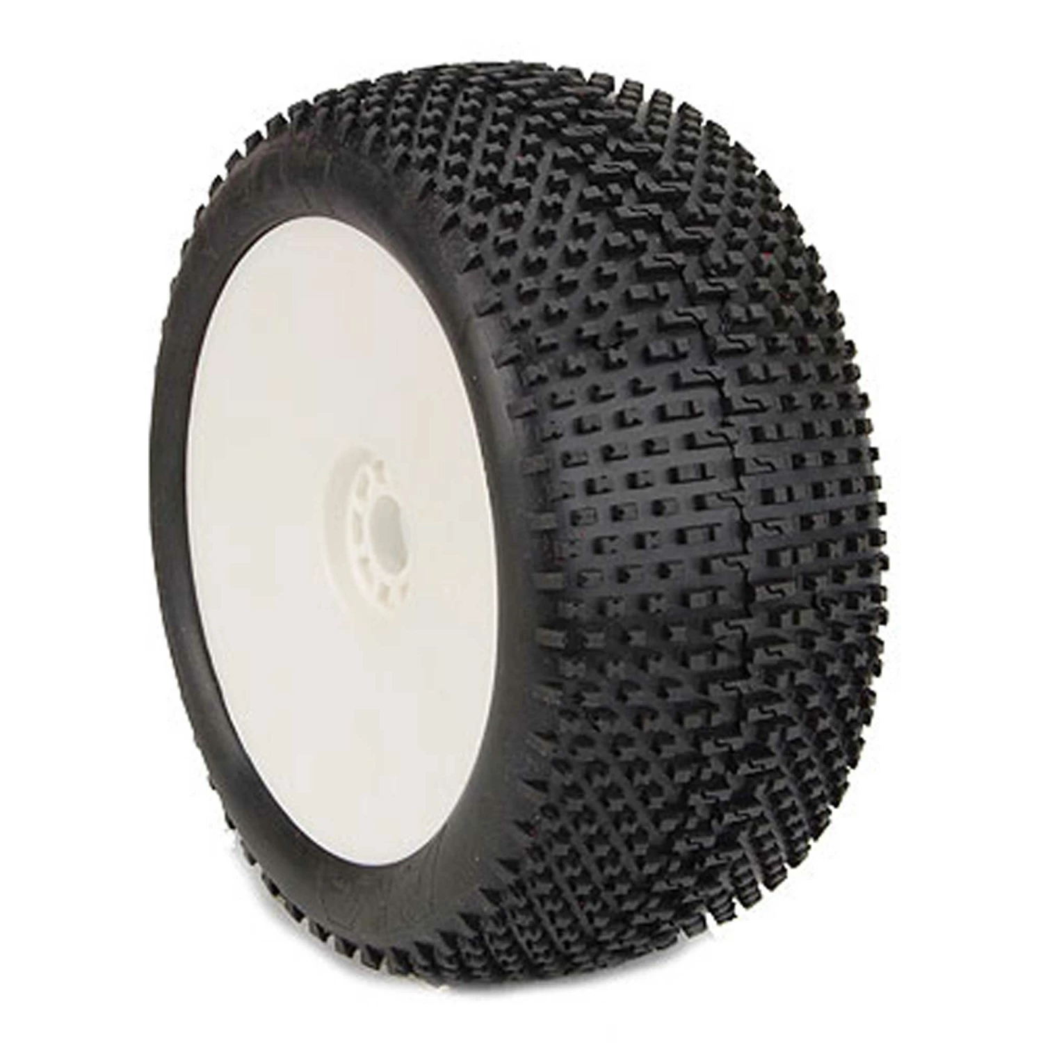 AKA PRODUCTS, INC. 1/8 EVO I-Beam Soft Long Wear Pre-Mounted Tires, Yellow Wheels (2): Truggy for Tires & Wheels