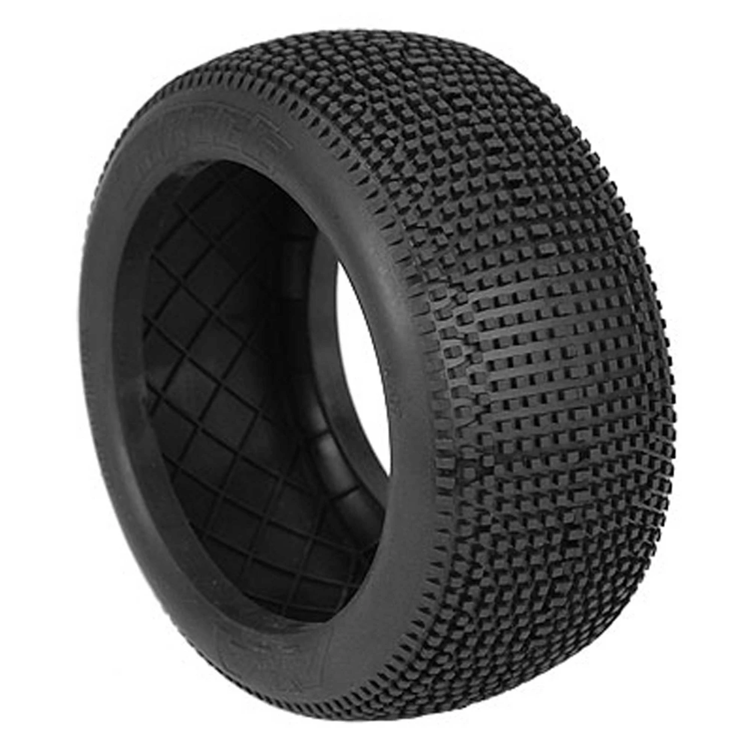 AKA PRODUCTS, INC. 1/8 EVO Impact Medium Long Wear Tires, Red Inserts (2): Truggy for Tires & Wheels