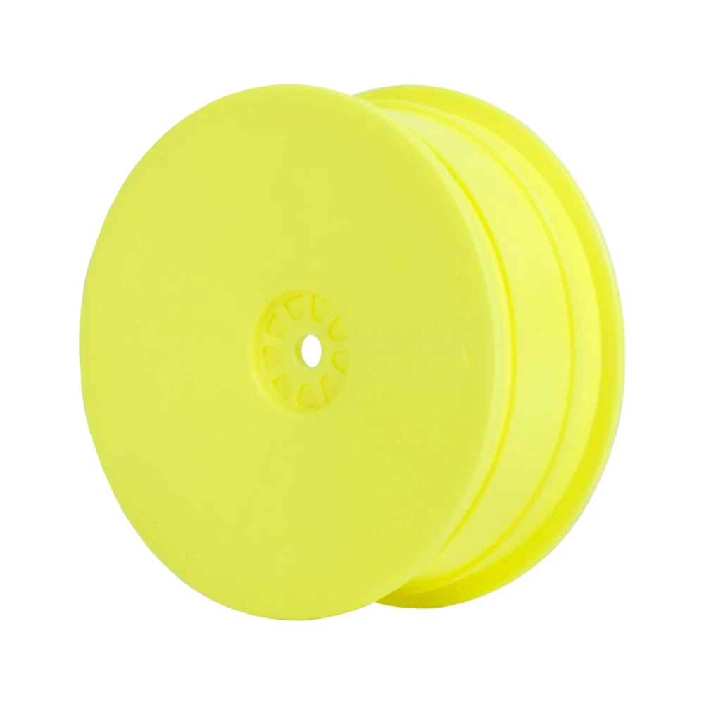 AKA PRODUCTS, INC. 1/10 HEXlite Front 2WD Buggy Wheels, Yellow (2): AE, Kyosho for Tires & Wheels